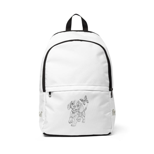 School Backpack -- Lou & Butterfly